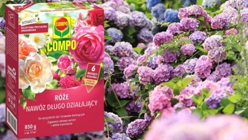 УДОБРЕНИЕ ДЛИТЕЛЬНОГО ДЕЙСТВИЯ ДЛЯ РОЗ, ГИДРЕНСОВ, ПИОНОВ, МАГНОЛИИ 850г КОМПО