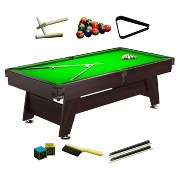 6FT Stół Bilardowy Radley Vintage Pool Brązowy