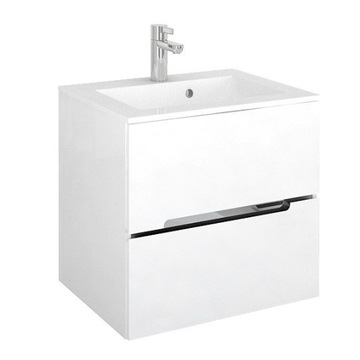 Szafka z umywalką 60 cm Silver biała