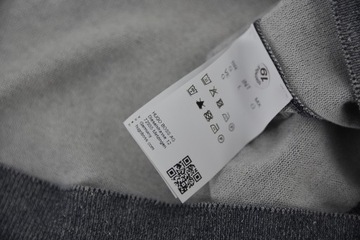 HUGO BOSS męska koszulka polo szara melanż bawełna SLIM FIT L