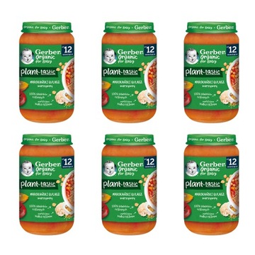 GERBER ORGANIC Obiadek PLANT-TASTIC Marokański gulasz warzywny 6x250g