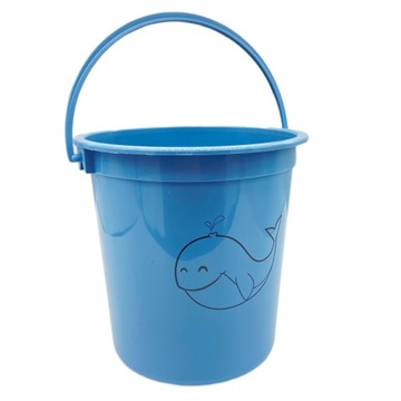 Пластиковое детское ведро для сбора фруктов 2л с крышкой