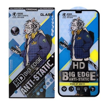 SZKŁO HARTOWANE ESD HD 3D Super Glass Anti-Static Big Edge iPhone XR | 11