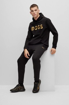 Czarno złote sneakersy męskie HUGO BOSS r.42 lato