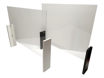 Osłona antywirusowa z plexi na biurko 80x75 cm