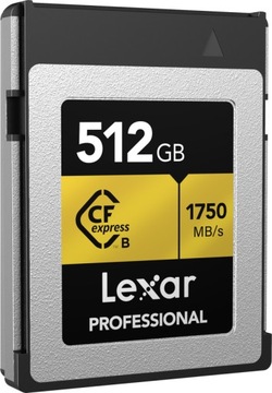 Lexar CFexpress Type B Pro Gold R1750/W1000 512 ГБ