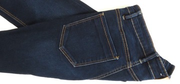 STRADIVARIUS spodnie damskie jeansy rurki SKINNY wysoki stan 34