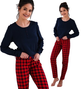Piżama Sensis Bonnie dł/r S-XL granatowy S