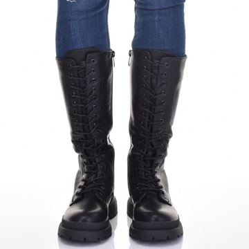 УНИКАЛЬНЫЕ ЖЕНСКИЕ КОЖАНЫЕ БОТИНКИ НА ШНУРОВКЕ С УТЕПЛЕННЫМ ПЛОСКИМ КАБЛУКОМ