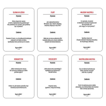 ROZMOWY O NAS INTYMNOŚĆ I NAMIĘTNOŚĆ - GRA DLA PAR