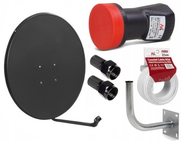 ANTENA czasza SATELITARNA 90 ZESTAW SAT SINGLE 4K