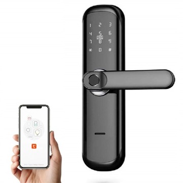 KLAMKA ZAMEK DO DRZWI TUYA KOD PALEC RFID WiFi