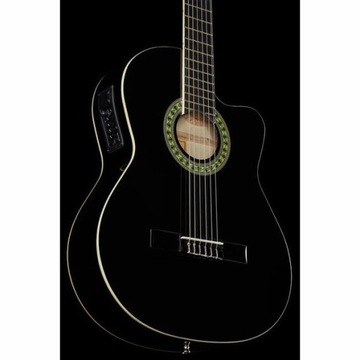 Электронная классическая гитара Harley Benton CG200CE-BK