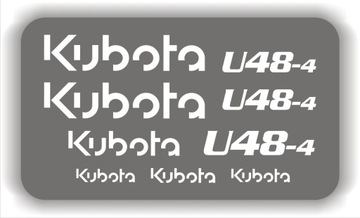 NAKLEJKI naklejka do koparka KUBOTA U48-4