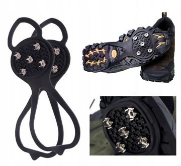 ПРОТИВОСКОЛЬЗЯЩИЕ КОШКИ БАДЫ УНИВЕРСАЛЬНЫЕ РУЧКИ 35-43