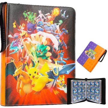 ALBUM segregator na 900 KART POKEMON z uchwytem