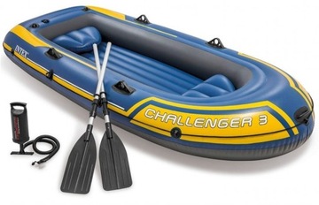 PONTON Intex CHALLENGER 3 POMPKA WIOSŁA 3 OSOBOWY