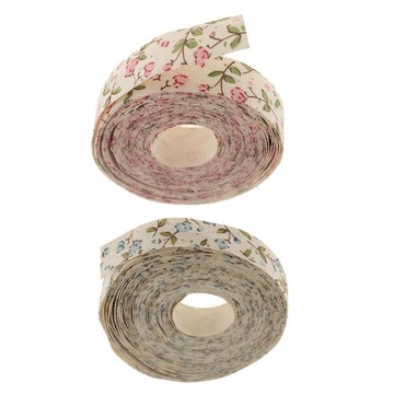 4x5 ярдов ленты с цветочным принтом для подарочной упаковки