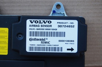 МОДУЛЬ ДАТЧИКА ПОДУШКИ БЕЗОПАСНОСТИ VOLVO V50 S40 II C30 C70 30724652