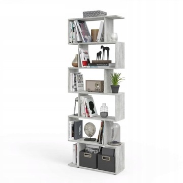 Bookcase Vicco Levio 70 cm x 192,2 cm x 23,8 cm co