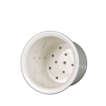 Zaparzacz do herbaty, ziół sitko porcelanowe, szklane, średnica 7.3cm