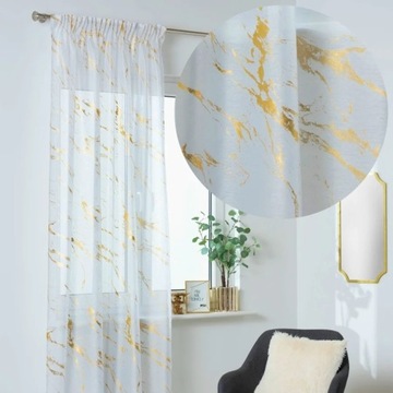 ШТОРА НА ГЛАМУРНОЙ ЛЕНТЕ GOLD DECORATIONS STORM 140x260см