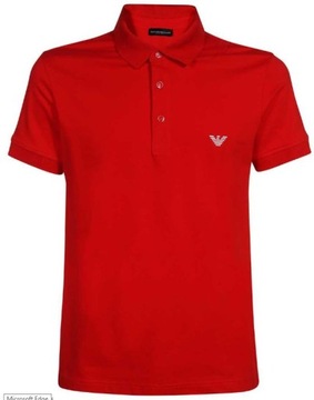 Emporio Armani Polo 211804 3R461 00173 czerwony XX