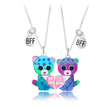 NASZYJNIK BEST FRIENDS KOTKI MAGNETYCZNY 2sz