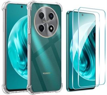 Etui A-SHOCK CLEAR do Huawei nova 12i | WZMACNIANY CASE + 2x SZKŁO 9H