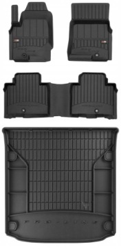 Set 3D gumové rohože Ssangyong Rexton od 2017 5 osob
