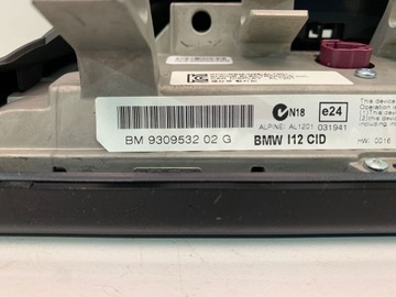 BMW I8 I12 OBRAZOVKA DISPLEJ NAVIGACE 9309532
