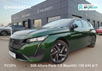 Peugeot 2023 Peugeot 308 31 1.5 BlueHDi Allure Pack 130 KM AT GWARANCJA FV23 1.5