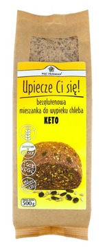 MĄKA BEZGLUTENOWA MIESZANKA 0,5kg NA CHLEB KETO