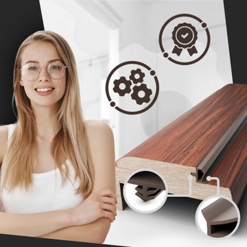 USZCZELKA KD 14 do Drzwi Futryn Progu Okien Drzwiowa CZARNA - 15mb