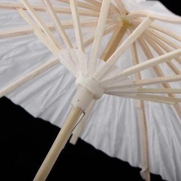 Prettyia Chiński Ręcznie robiony Parasol Papierowy Parasol Ręcznie malowane Dekory 20cm
