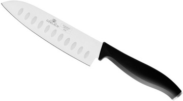 Набор из 5 кухонных ножей в черном блоке, сталь Gerlach Comfort, точилка 2в1