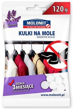 Kulki Proszek przeciwko molom Molomit 120g