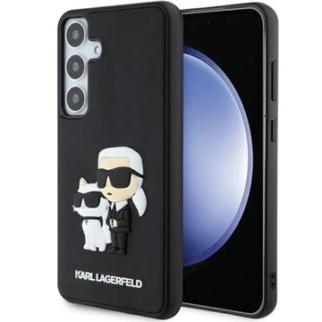 Oryginalne Etui KARL LAGERFELD Hardcase KLHCS24S3DRKCNK do SAMSUNG S24 (3D