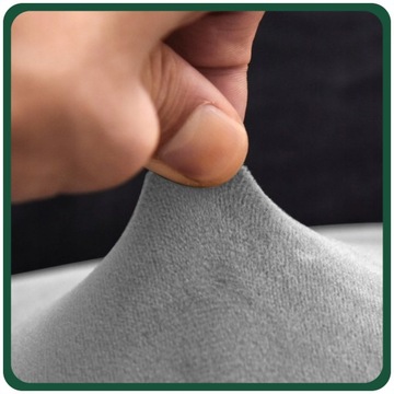 ЧЕХОЛ НА СИДЕНЬЕ 40х40см СВЕТЛО-СЕРЫЙ ЭЛАСТИЧНЫЙ ВЕЛЮР