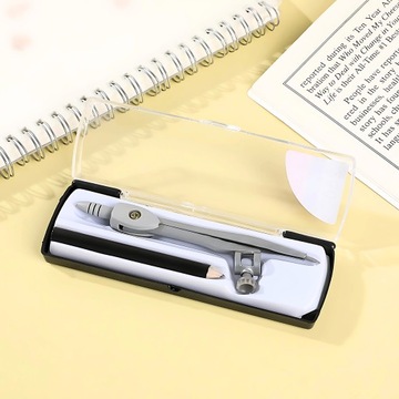 Геометрический металлический металлический кирпичный набор школьного компаса с карандашом для обучения