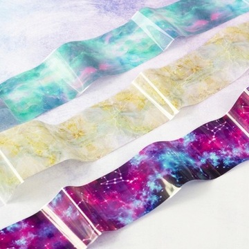 10 x НАБОР ДЛЯ ДЕКОРАЦИОННЫХ ДЕКОРАЦИЙ ДЛЯ МАНИКЮРА «ГИБРИДНАЯ ГАЛАКТИЧЕСКАЯ ФОЛЬГА» 1