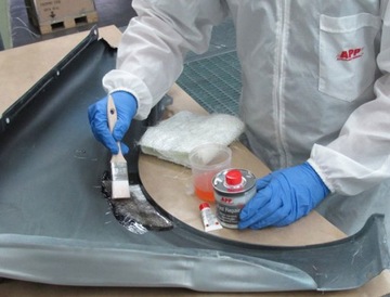 РЕМОНТНЫЙ КОМПЛЕКТ APP СМОЛА + ОТВЕРДИТЕЛЬ + МАТ