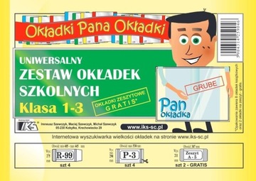 KOMPLET OKŁADEK KL.1-3, IKS