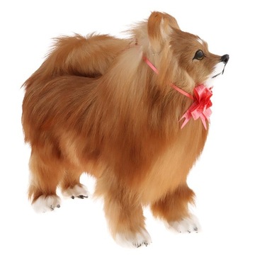 Коллекционная пушистая фигурка померанского шпица