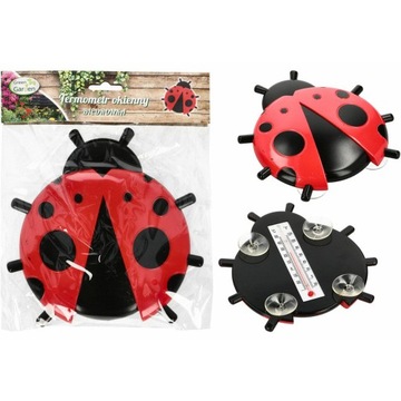 оконный термометр в виде божьей коровки