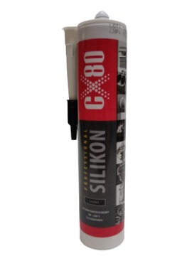 CX80 SILIKON wysokotemperaturowy czarny 310ml