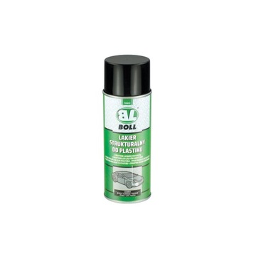 LAKIER STRUKTURALNY DO PLASTIKU CZARNY MAT SPRAY 400 ml BOLL