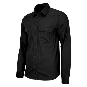 Košeľa s dlhým rukávom BRANDIT Flannel Shirt Black XXL