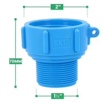Соединитель бака MAUZER IBC S60x6 3/2 M (1 1/2) Пробка ствола