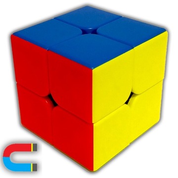 PROFESJONALNIE Wyregulowana MAGNETYCZNA Kostka 2x2